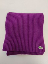 LACOSTE FUCHSIA SCARF RIBBED
