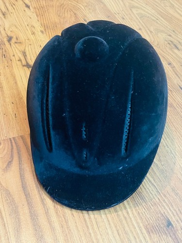 Black velvet equestrian riding - black,