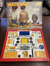 Vintage Meccano Motorised Set 4M, 100% Complete in Original Box and Manuals