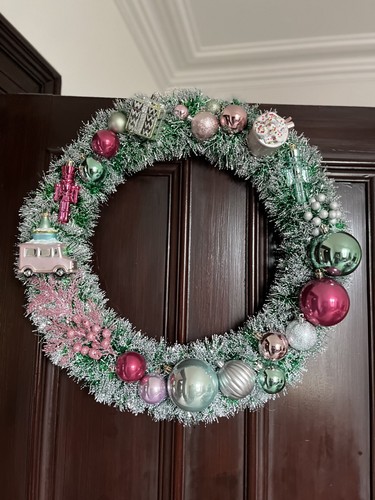Artificial christmas tinsel - artificial,