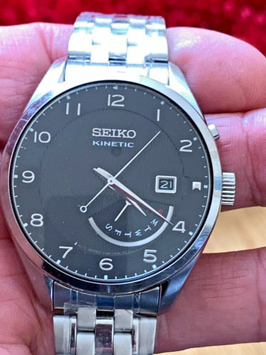 Seiko kinetic 5m84 - 5m84-0ac0, black
