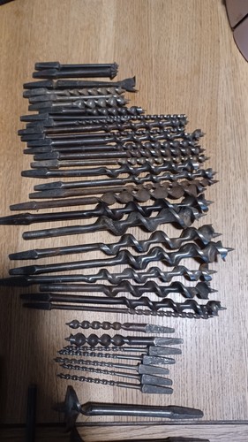 Vintage carpentry drill brace - drill,