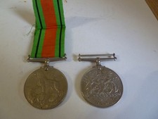 WW2 Full Sized Original Unnamed Defence and War Medals