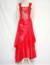 LONG RED STRAP DRESS EVENING