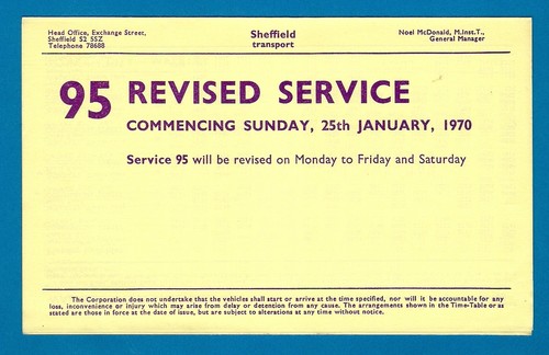 Bus timetable leaflet - timetable,