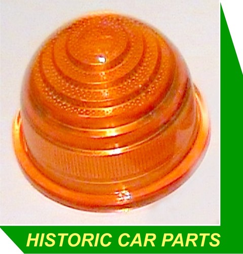 Round amber indicator lens - 1, x
