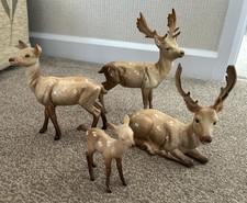BESWICK Deer,  Standing & Lying Stags & Fawn MODEL No’s . 981 999A 954 & 1000B