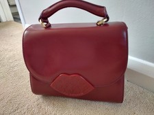 Lulu Guinness Izzy Bag, Burgundy Bnwot