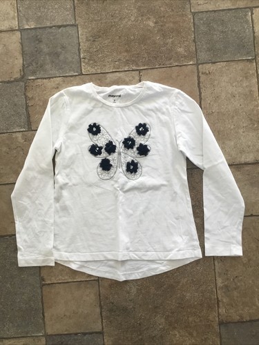 Mayoral white long - long, sleeved