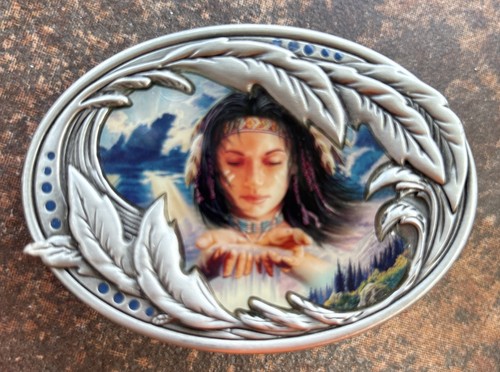 Belt buckle silver with - buckle,