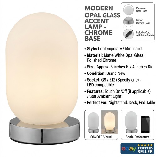 Argos home pill opal glass - opal,