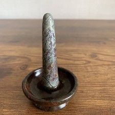Cornish Serpentine Polished Stone Ring Holder. Hand Crafted In Cornwall