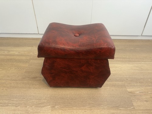 Vintage footstool ottoman - vintage,
