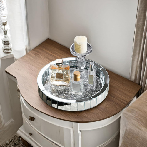 30cm silver glass makeup - 30cm,