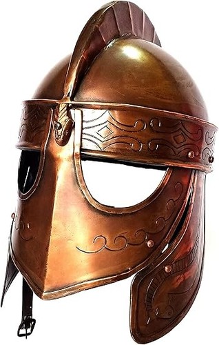 Copper viking wolf helmet - viking, |