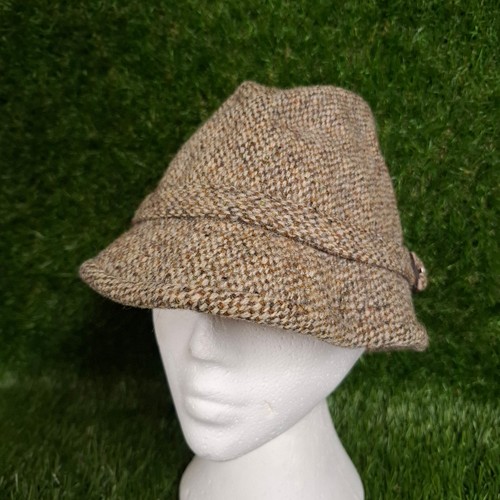 Vintage tweed cloche hat - tweed,