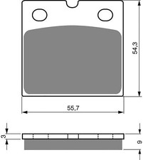 Brake Disc Pads Front R/H