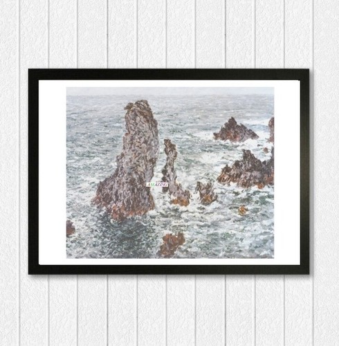 Claude monet the rocks - the, of