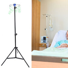 Portable IV Pole Drip Bag Stand Foldable Pole Stand For Clinic Home Care Tool UK