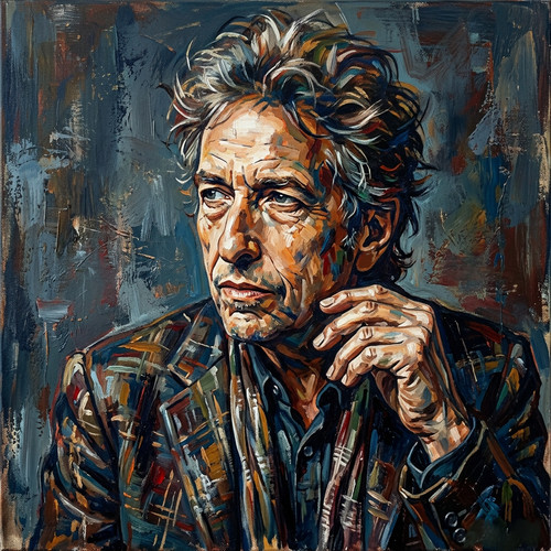 Bob dylan portrait painting - bob,