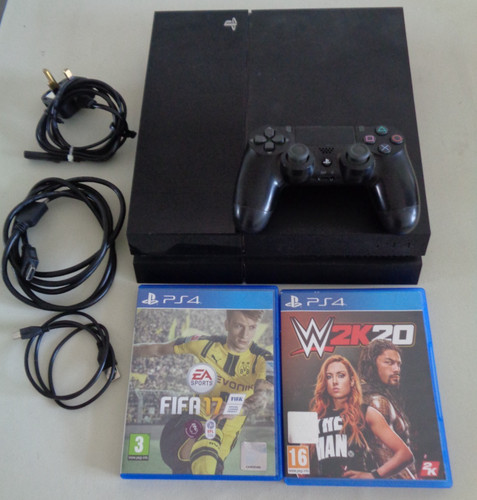 Sony ps4 500gb black console - ps4,