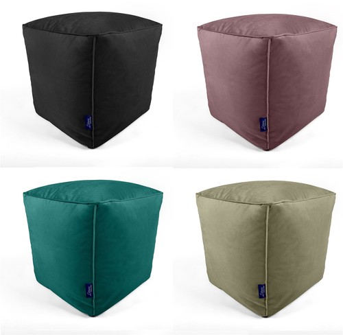 Velvet square cube - square, beanbag