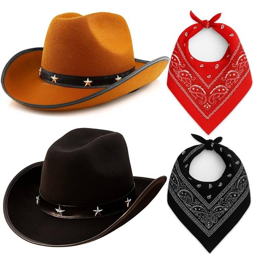 Pack cowboy hats with - 4,