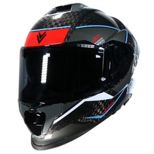 Frank Thomas SMK Venom Full-Face Motorcycle Helmet Carbon Blue