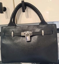 Ri2k black leather small bag exellent condition.
