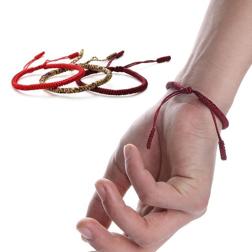 Adjustable red rope buddhist - adjustable,