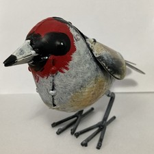 Gold Finch Bird Hand Crafted Ornament Weatherproof Indoor and Outdoor Decor UK