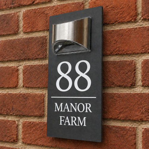 House number plaques - house,