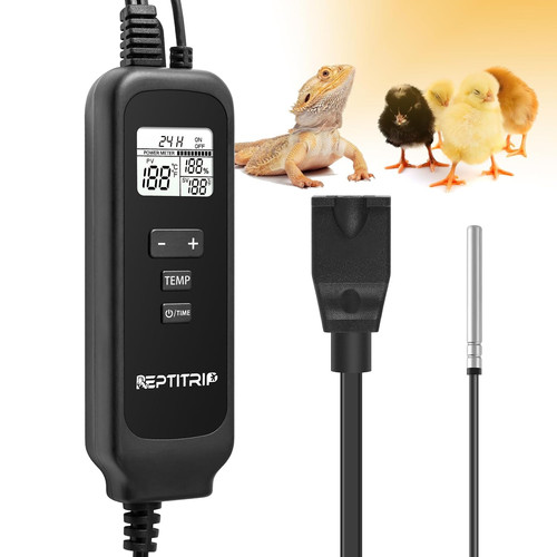 Reptile thermostat with timer - reptile,