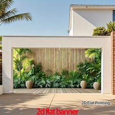 Tropical Plant Bamboo Fence