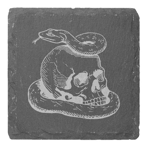 Snake with human skull - with,