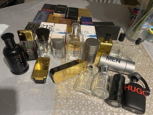 Empty perfume and aftershave - empty,