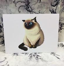 Himalayan Cat blank greeting card
