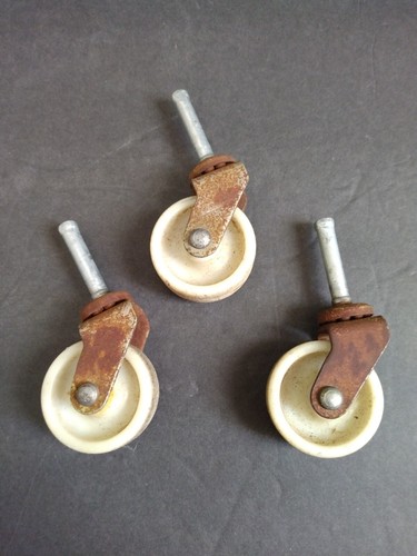 Vintage caster wheels from - 3,