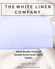 WHITE -  DOUBLE - 100% Cotton