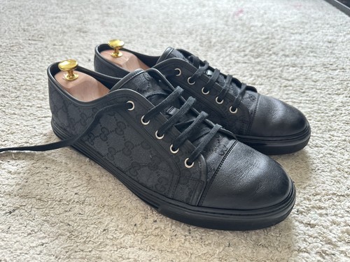 Gucci ace black leather - gucci,