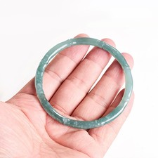 Blue Myanmar Jadeite Bangle