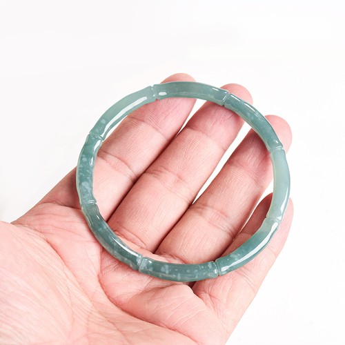 Blue myanmar jadeite bangle - blue,