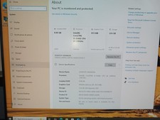 ASUS PC WITH MONITOR i5 3340@2.8GHz 225gb SSD 8gb DDR4 Ram - DVDRW - WIN 10 WIFI