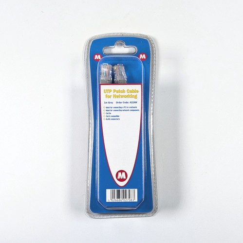Maplin grey cat5e - 1m, utp