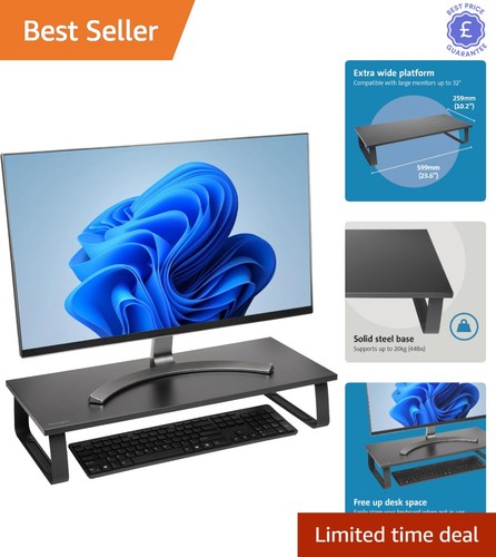 Large black monitor riser - riser, for
