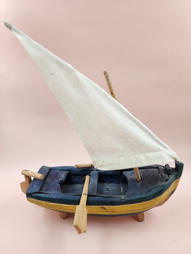 Hand carved wood sail - wood,