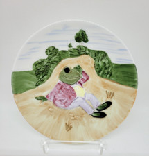 Wind In The Willows Plate - Toad Takes A Tumble Rare 1983 Crown Staffordshire