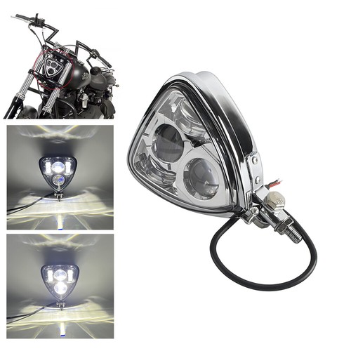 Led headlight clear triangle - headlight,