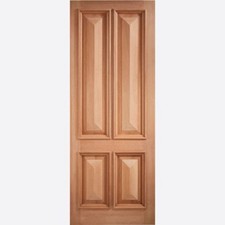 LPD External Islington 4 Panel Hardwood Solid Doors