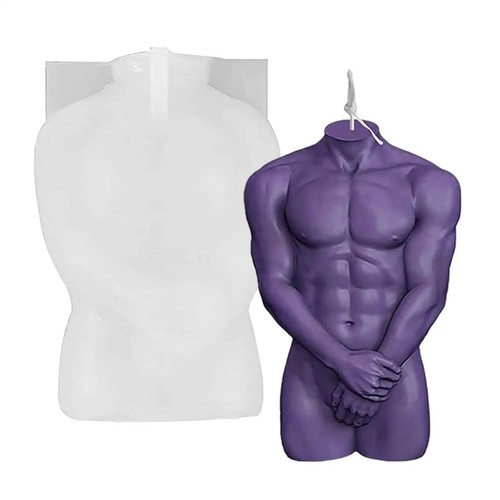 Silicone human body candle - silicone,